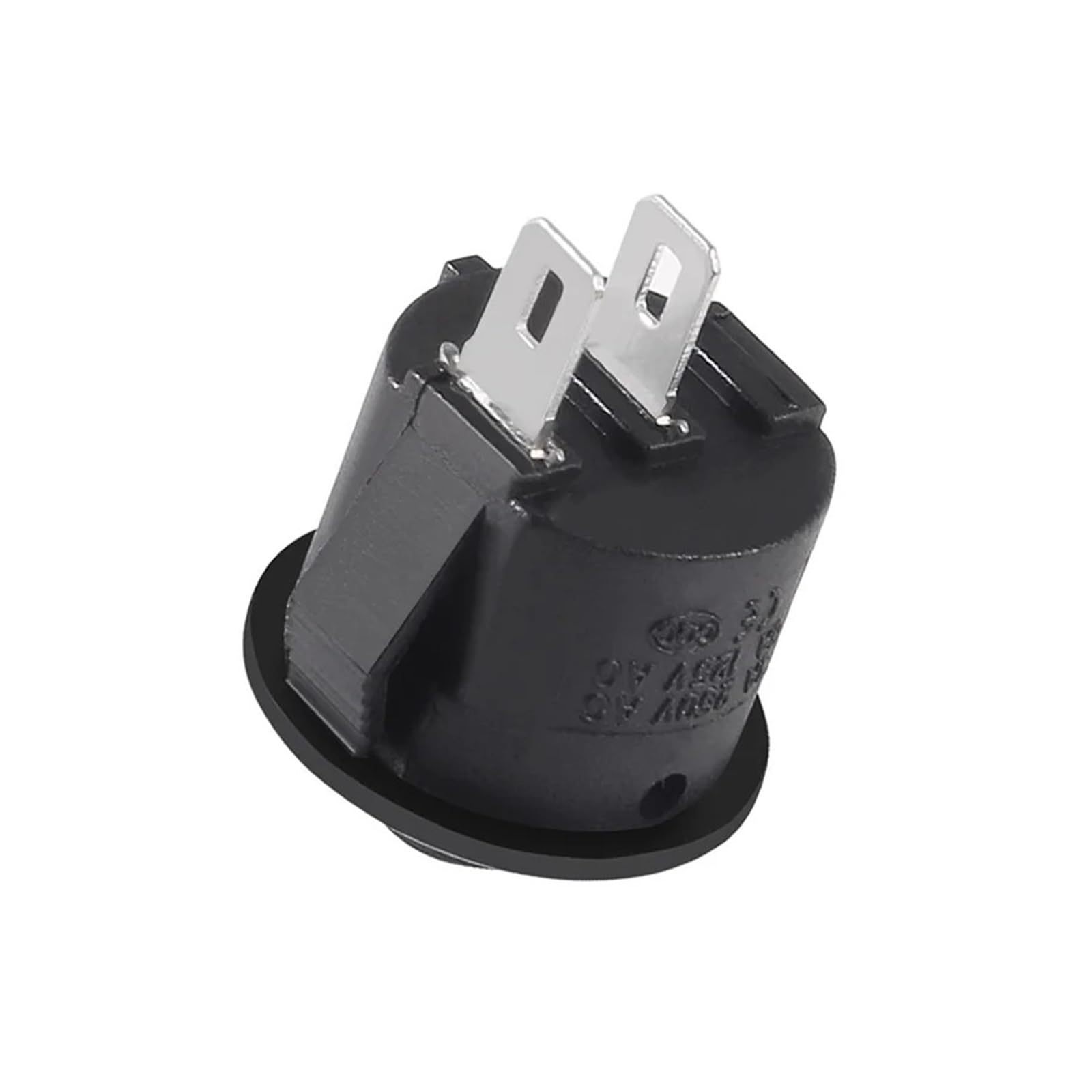5/20 pièces interrupteur à bascule rond 6A 250V 2 broches
