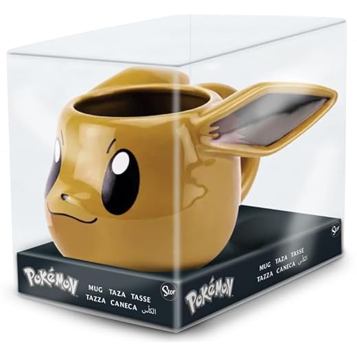 joojee GmbH Pokemon Evoli 3D Tasse, 500 ml