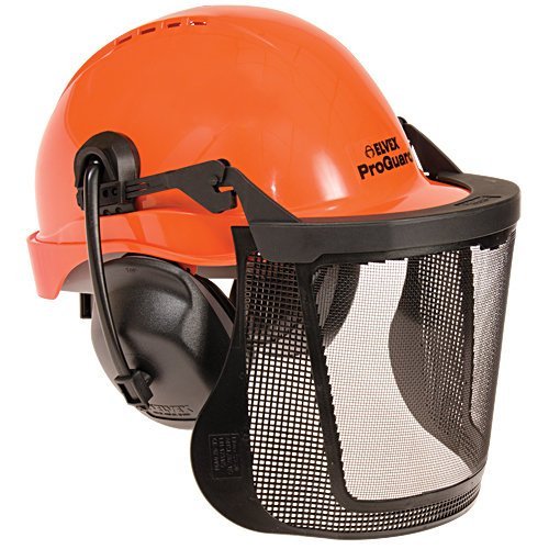 Elvex ProGuard Hard Hat with 6-Point Ratchet-Adjustable Vented Cap - Orange