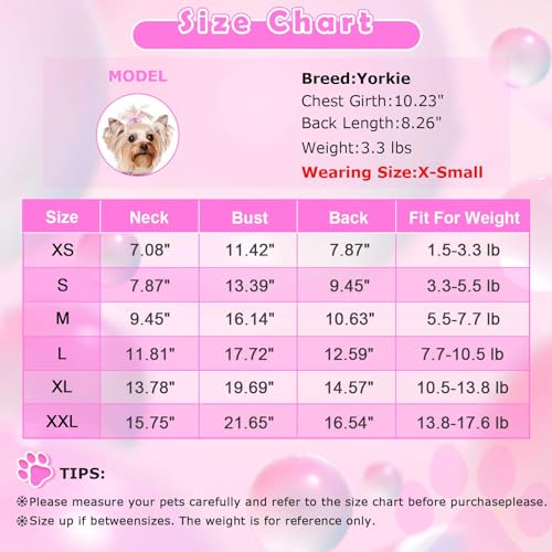 Dosuyi YGS0102 Dog Dress Spring Dog Clothes For Small Dogs Girl Puppy Princess Tutu Cute Dog Tulle Dresses Pet Clothes Cat Apparel Doggie Outfits thumb #5
