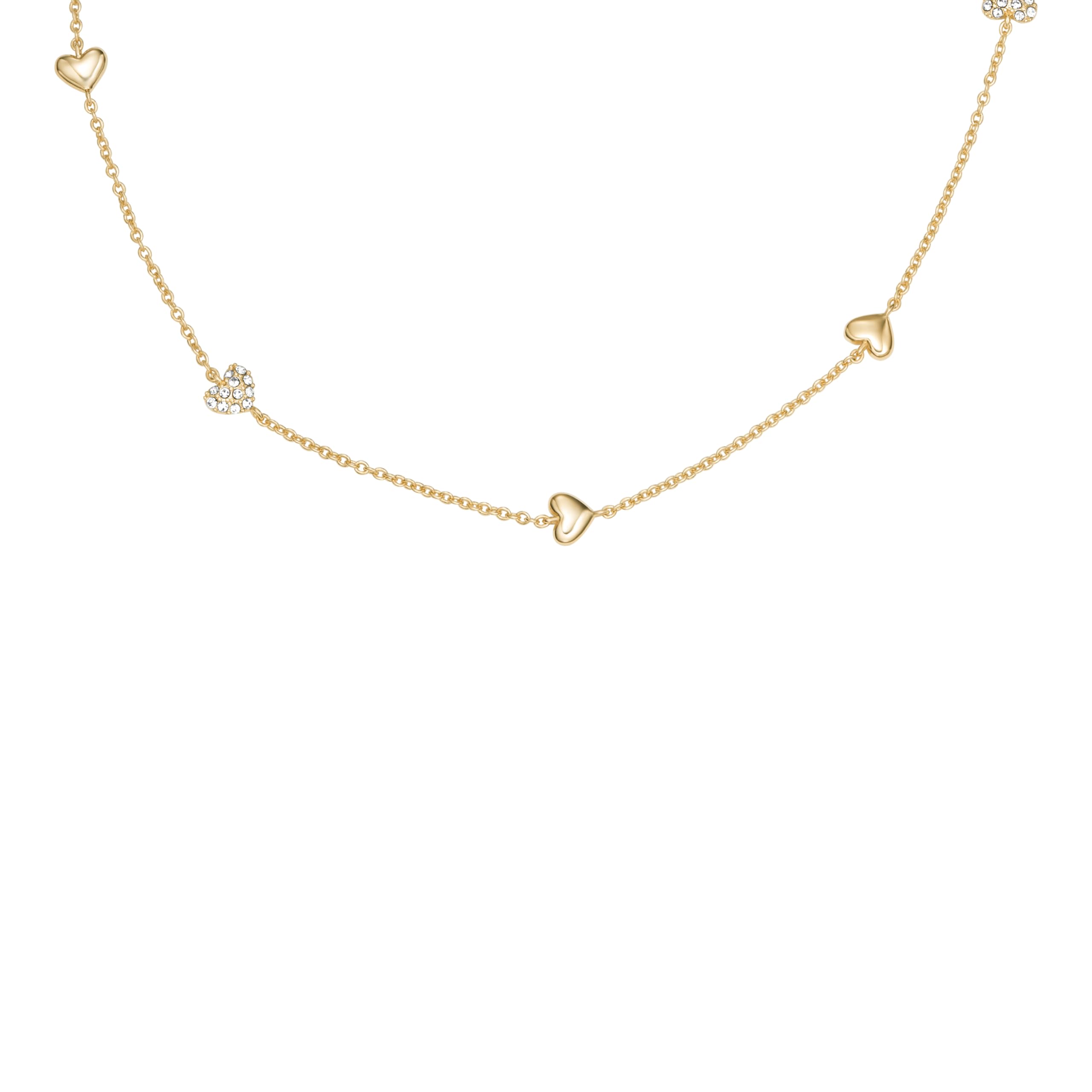 Fossil Women's Heritage Stainless Steel Chain Necklace