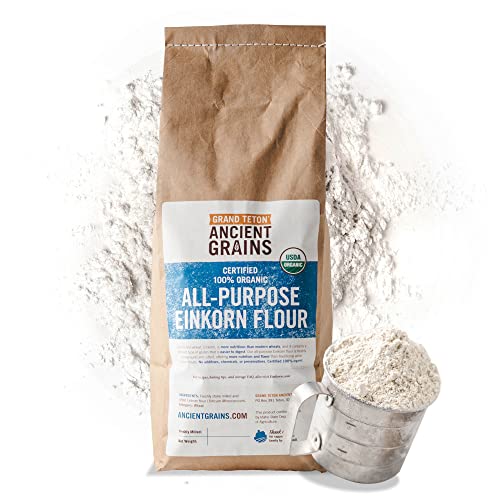 Grand Teton Ancient Grains - 100% Organic All-Purpose Einkorn Flour, 5 lbs