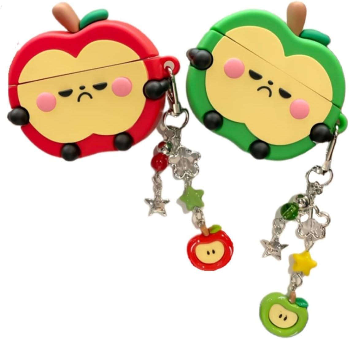 [SDCADQ] Love and Deep Air AirPods Case, Decorative, Earphone Protective Case, Compatible with AirPods 2/3/4/Pro, Wireless Charging, Mini Box Type, Fall Prevention, Fashionable Anime Character, Good