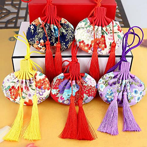 Bolsas de seda china sacchet brocado 10 pzs miniatura 7