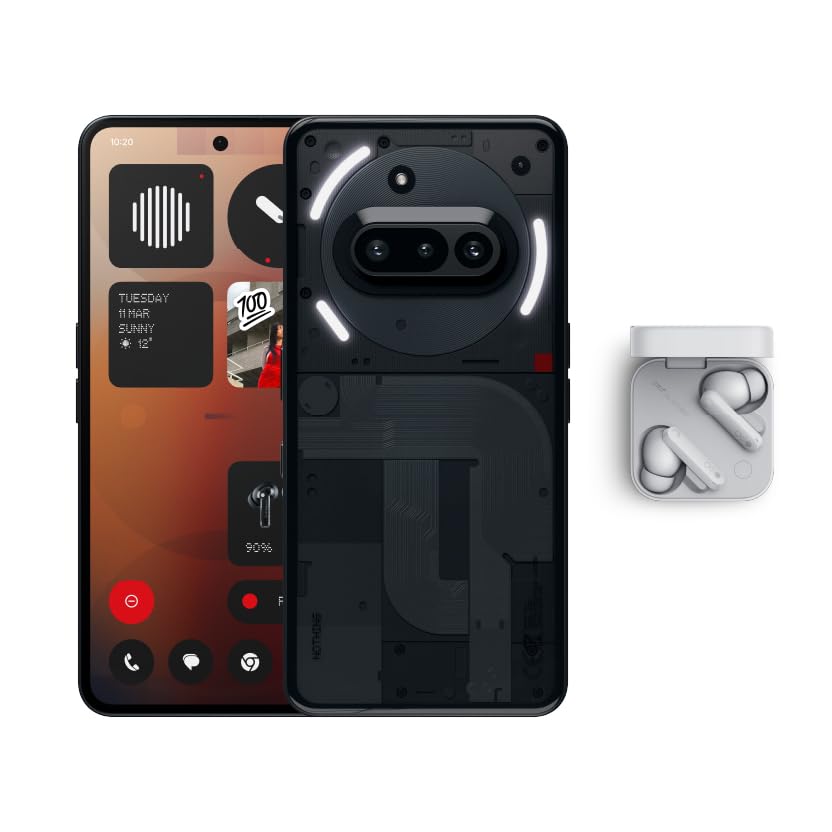 Nothing Phone A059 (3a) 5G Black, (12 GB RAM, 256 GB Storage),50 MP Camera,6.77