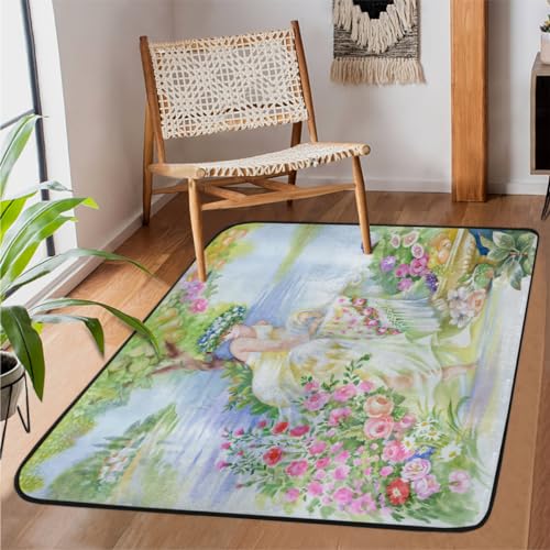 Tapis lavable en machine et antidérapant pour chambre - 2