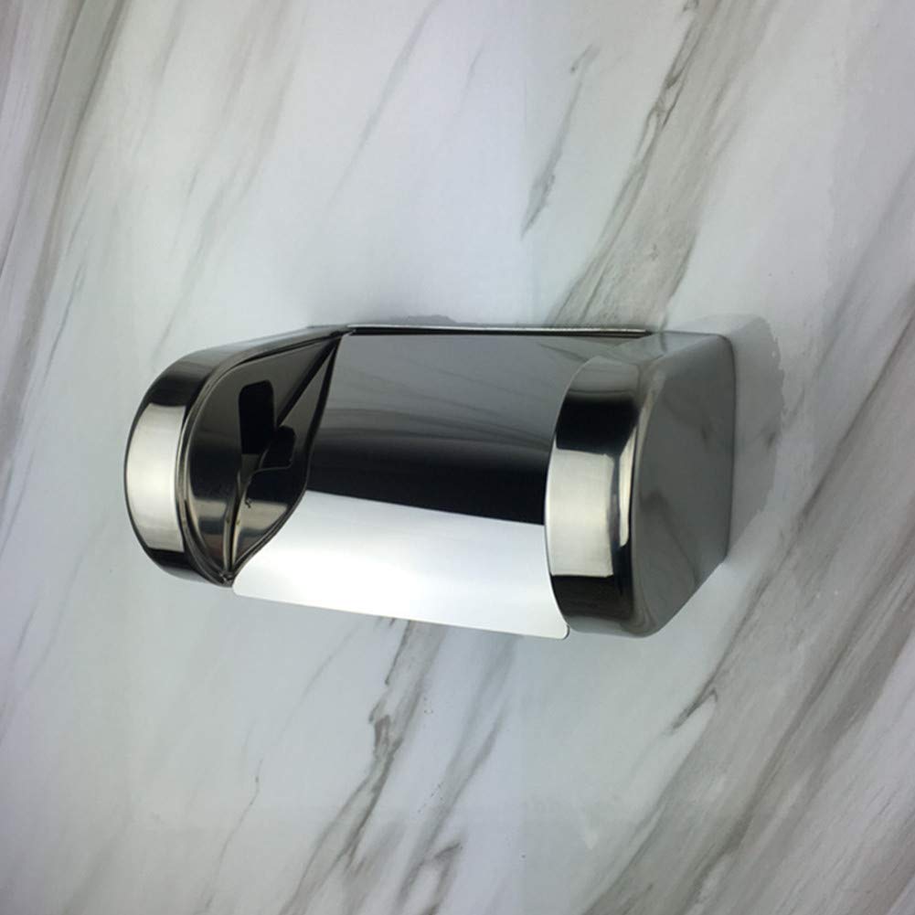 HITSLAM Toiletrolhouder Wandmontage SUS 304 Roestvrij staal Zilver Toiletpapierhouder Waterdicht Rotateproof Loo Roll Houder voor Badkamer - Geborsteld Messing 2 Pack