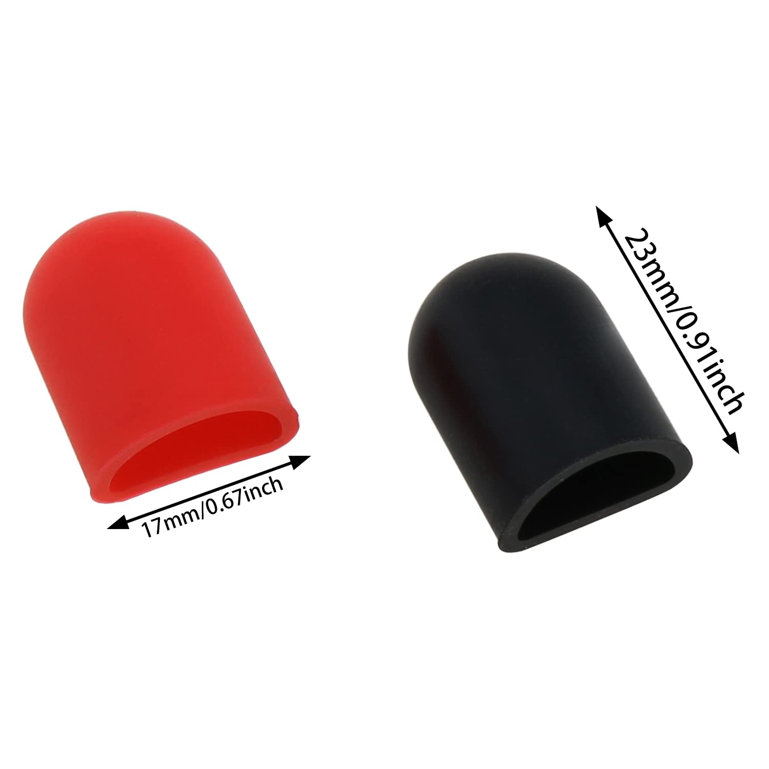 E-outstanding Electric Scooter Foot Support Cover 4PCS Anti-Slip Silicone Electric Scooter Foot Protective Sleeves for M365/Pro 2//1S/ProEssential Lite/G30 Max/ES Series, 2 Each for Black and Red