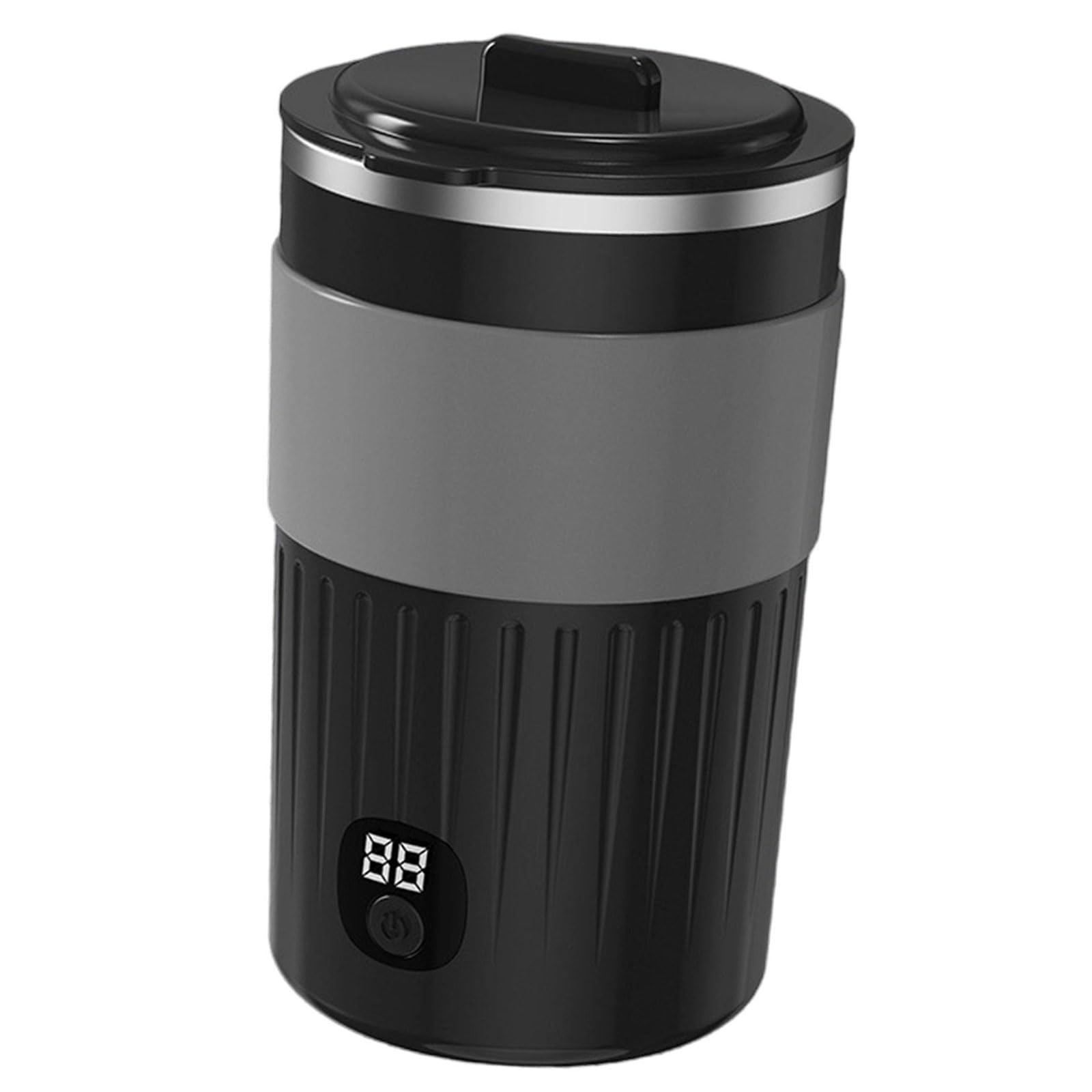 Ekoama Electric Coffee Automatic Stirring Cup With Magnetic Mixing Rechargeable Battery And Temperature Display For Hot Drink