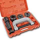 BLACKHORSE-RACING Heavy Duty Ball Joint Press & U Joint Removal Tools 4 Wheel Drive Adaptors 4 in 1, for Most 2WD and 4WD Cars and Light Trucks