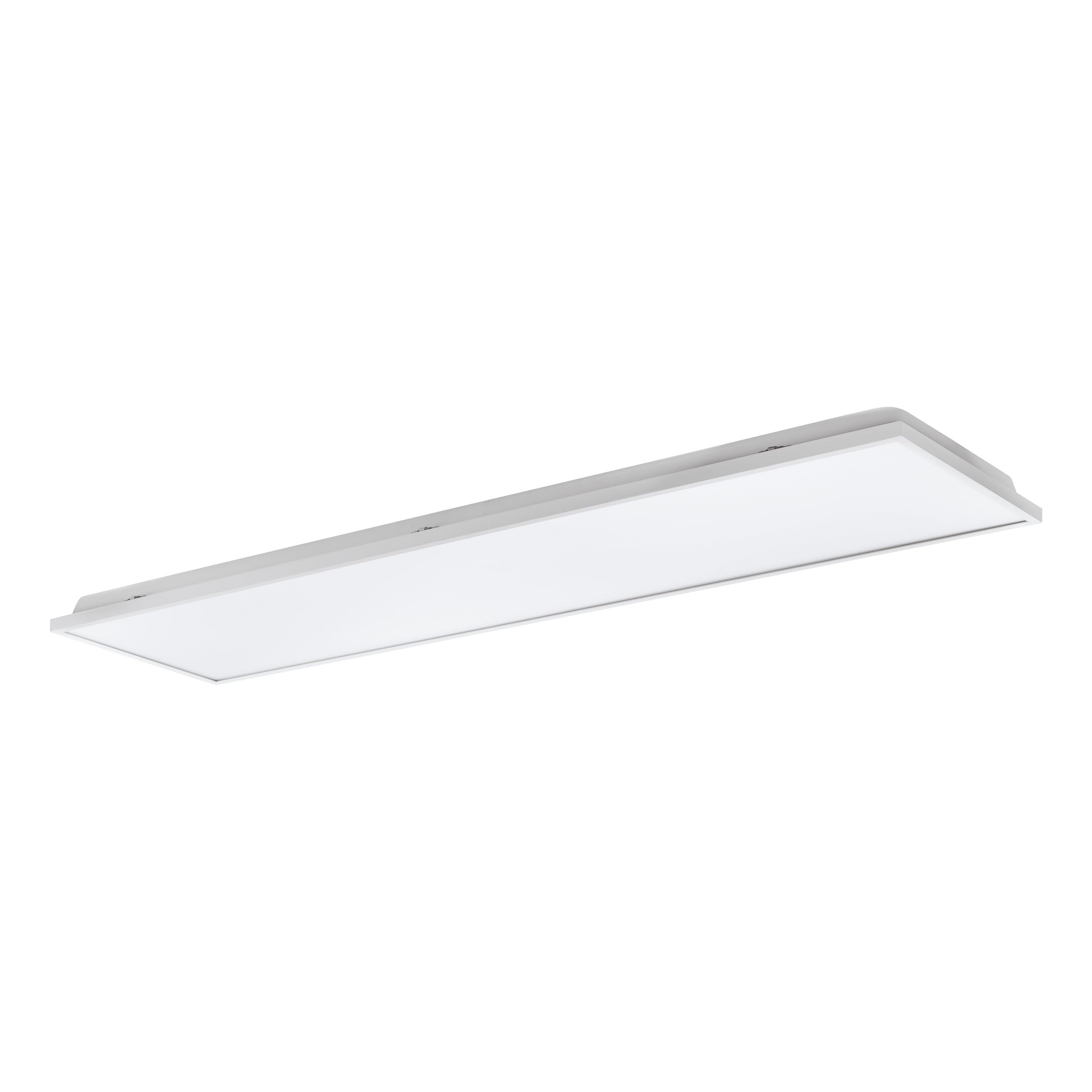 EGLO LED Deckenleuchte Urtebieta, Deckenlampe Panel aus Metall und einer Kunststoff Leuchtfläche in Weiß, Küchenlampe, Bürolampe neutralweiß, L 119,5 cm