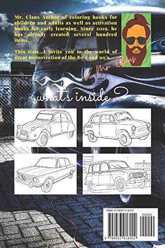 Classic Cars of the 80's and 90's: Coloring Book for Adults image 4