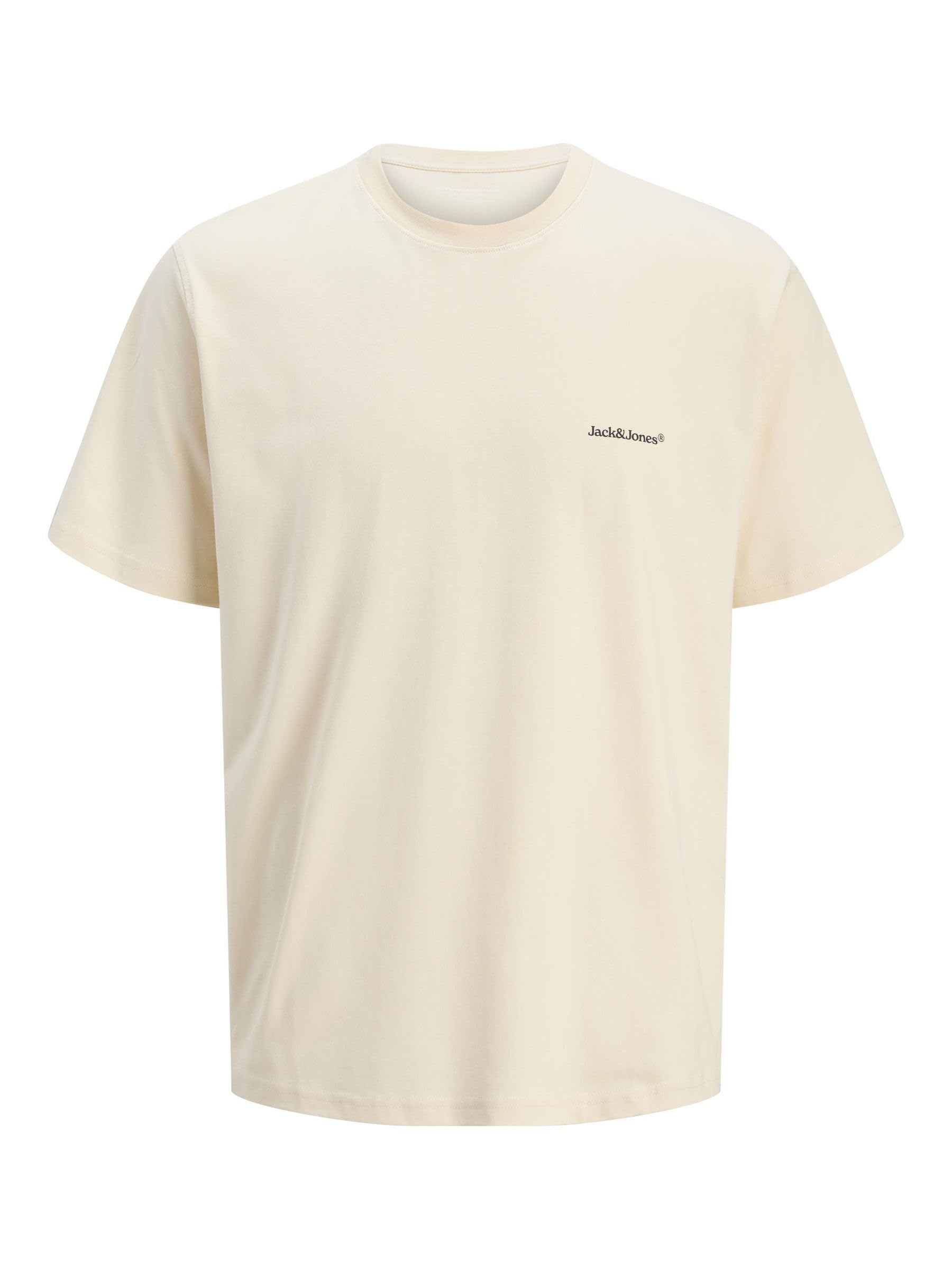 JACK & JONES Jorsplit Back Tee SS Crew Neck, Antique White, XL