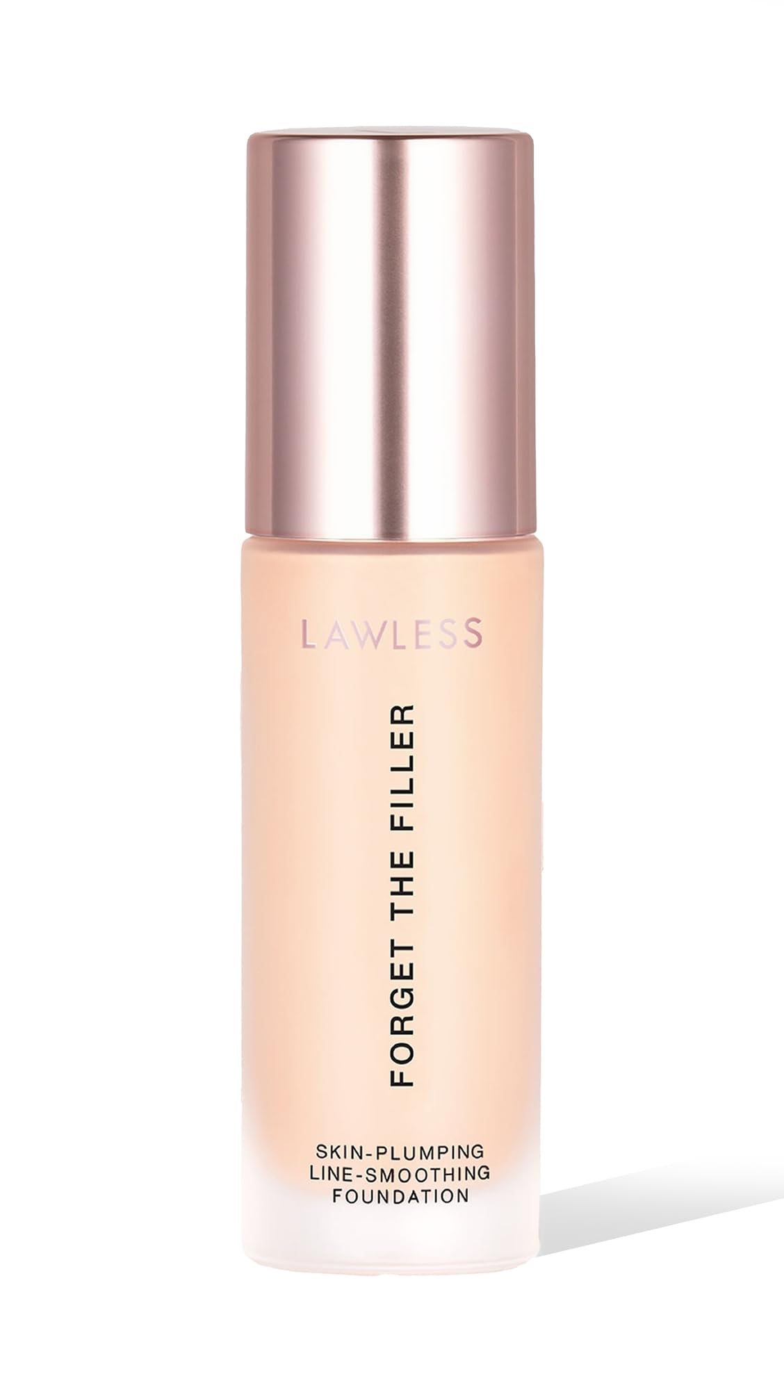 LAWLESS Women's Forget the Filler Skin-Plumping Line-Smoothing Foundation, 2F, fair with neutral undertones, 1.0 Ounce