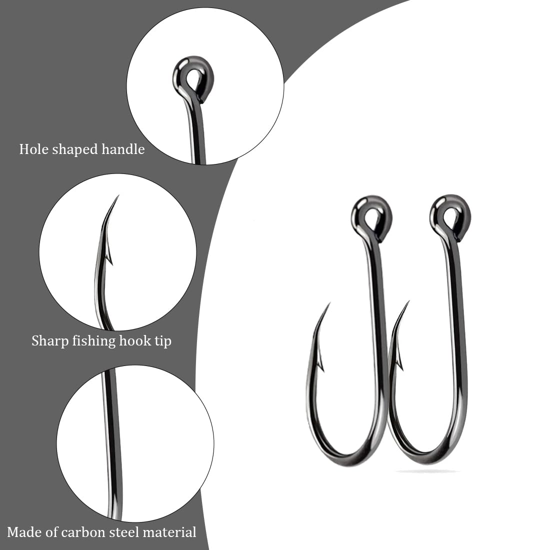 CO02429-HAMEÇON.Hameçons De Pêche. Pieuvre. En Acier Au Carbone. Gabarit. Barbelé. Vente En Gros