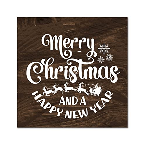 Plaque murale en bois de Noël pour porte d'entrée et décoration de salon chaleureuse