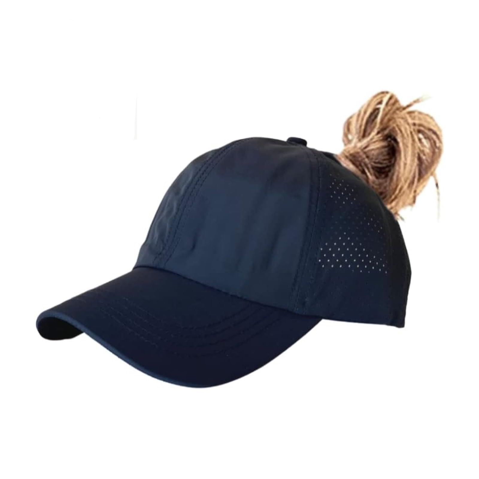 HaloHorus Curved Snapback Trucker Hat for Men Women, Adjustable Mesh Athletics Baseball Cap for Running, Fishing, Workout, Dfw Navy, One Size — image 1