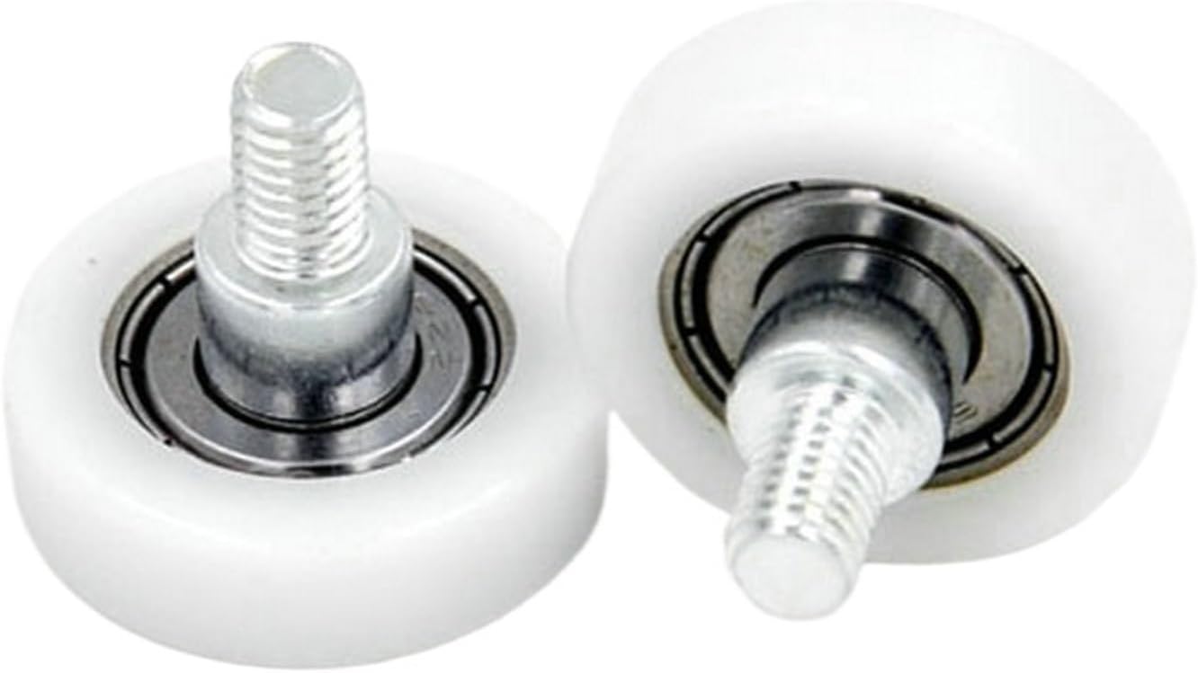 5 Pieces 26mm OD POM Coated Bearing Rollers with M6 Screws and 626Z Bearings BS62626-8C4L10M6 26x8mm Door and Window Guide Wheels