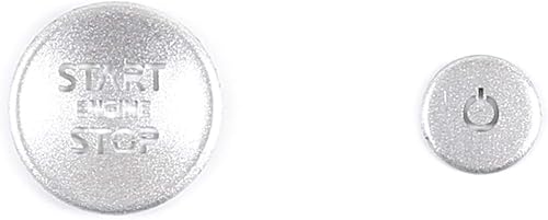 Miniatura 2 de Botón de interruptor de arranque de motor de automóvil de aleación de aluminio, cubierta de volumen, 2 unids para Land Rover Defender 110 X P400 HSE