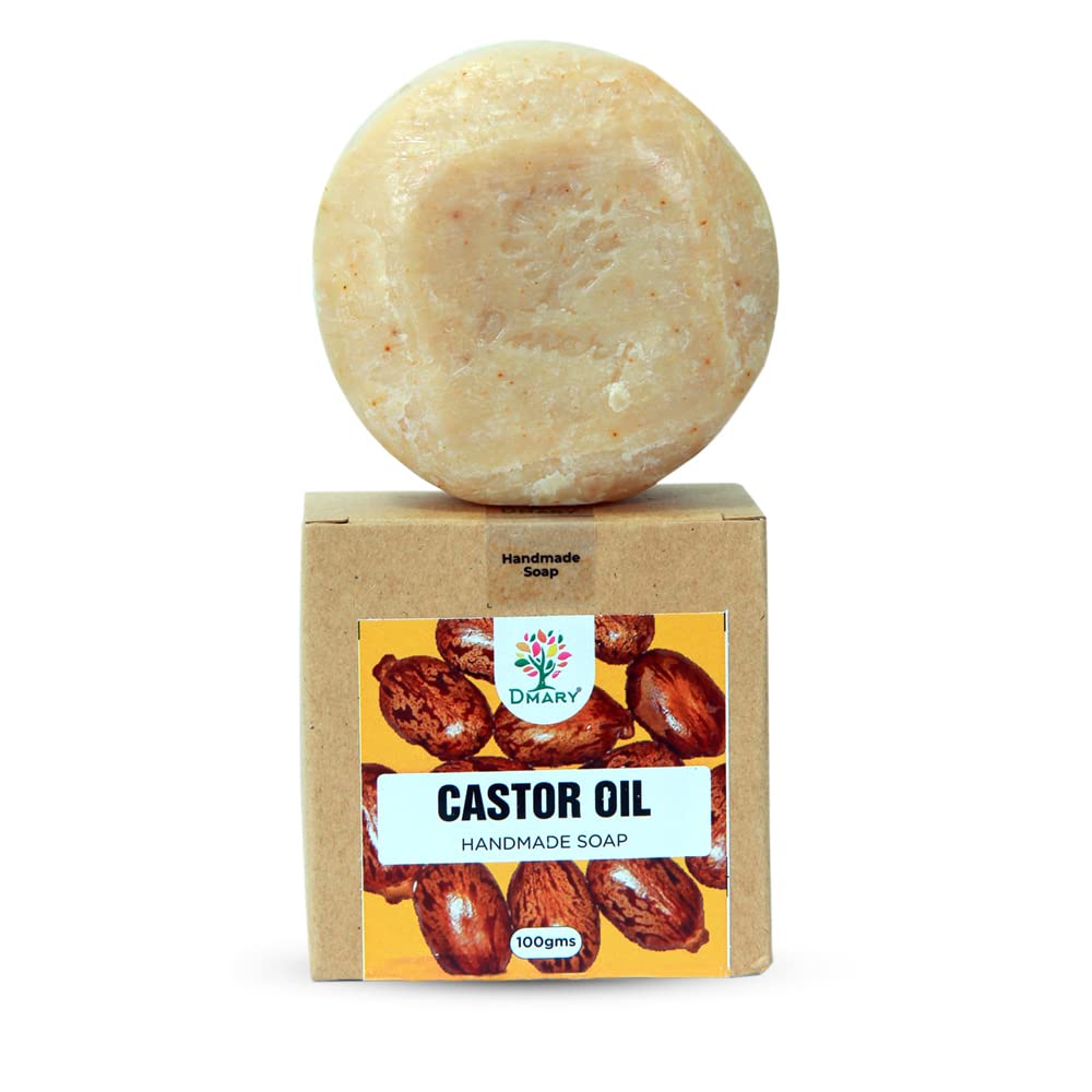 Dmary Castor Oil Handmade Soap- Ricinus communis Extracts- Spot reduction, Acne and Wrinkle Control (Pack of 3)-image-33