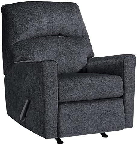 Signature Design by Ashley Altari Modern Nursery Manual Rocker Recliner, Light Gray