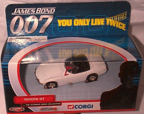 corgi james bond 007white toyota GT the ultimate bond collection diecast model