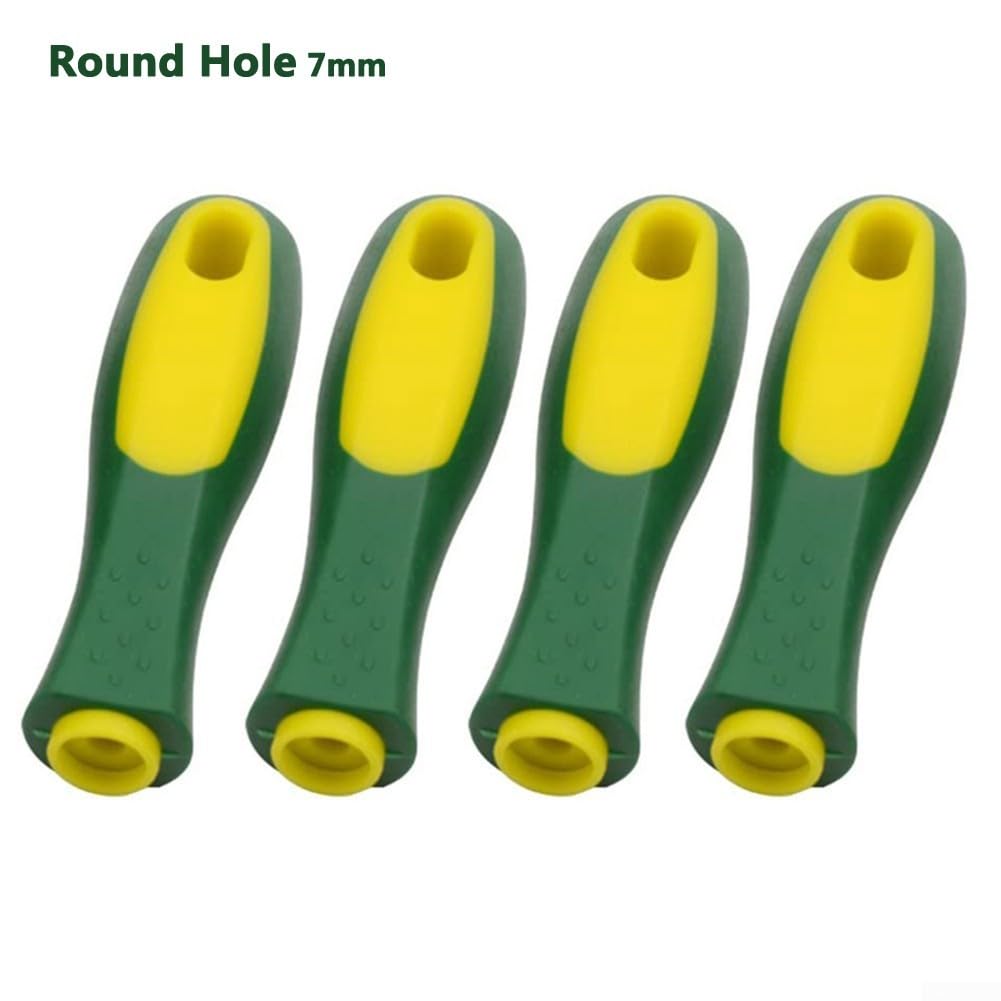 Lot de 4 poignées en caoutchouc pour limes en métal et bois ergonomiques pour une meilleure prise en main (trou rectangulaire de 15,2 cm)
