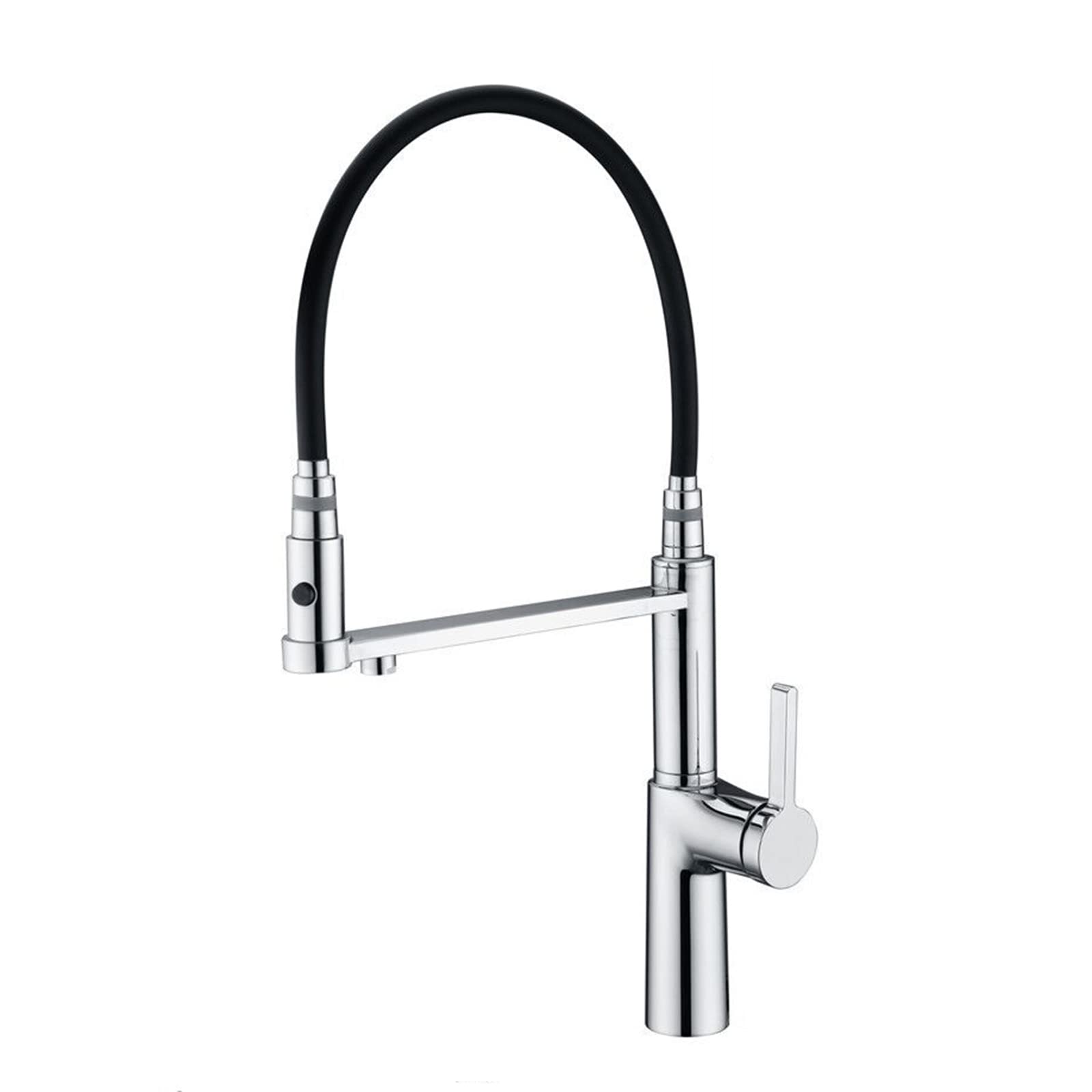 Robinet 3 voies pour évier haut de gamme avec mitigeur de cuisine en silicone noir