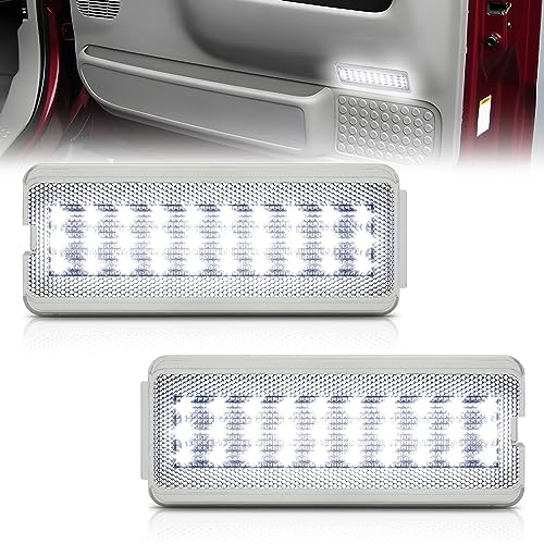 NEIFILES LED Interior Door Panel Lights Compatible with Ford F-250 F-350 F-450 F-550 Reflector Panel Courtesy Lights Super Duty 1999-2007 Excursion 2000-2005 (White) by NEIFILES - Used condition - US$22.28