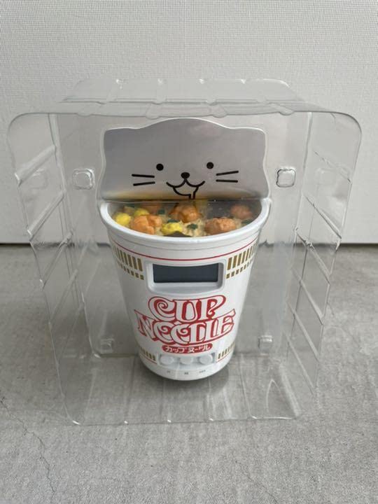 非売品！！日清食品カップヌードル　アラーム時計 Amazon｜日清食品 カップヌードル ニャラーム 伊藤未来 アラーム