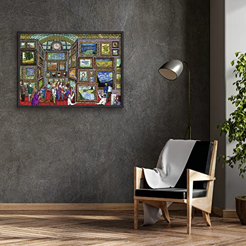 Rompecabezas Antelope de 1000 piezas para adultos: Viaje en el tiempo de Van Gogh al Museo de Orsay, ilustración oficial de Alireza Karimi Moghaddam miniatura 5
