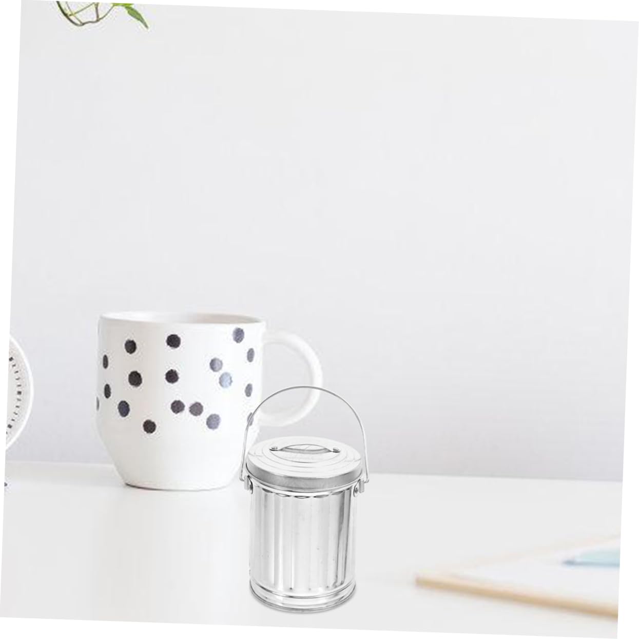 PRETYZOOM 10 Stk Mülleimer Badezimmer-müllorganisator Müll Kontainer Stifthalter Mini-abfallbehälter Aus Metall Tisch Abfalleimer Desktop-müllcontainer Altpapierbehälter Abfallkorb Weißblech