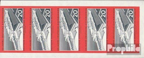 Prophila Collection DDR 805B Cinque Strisce testati Bogen svalutazione 1960 Treno traghetto (Francobolli per i Collezionisti) ferrovia