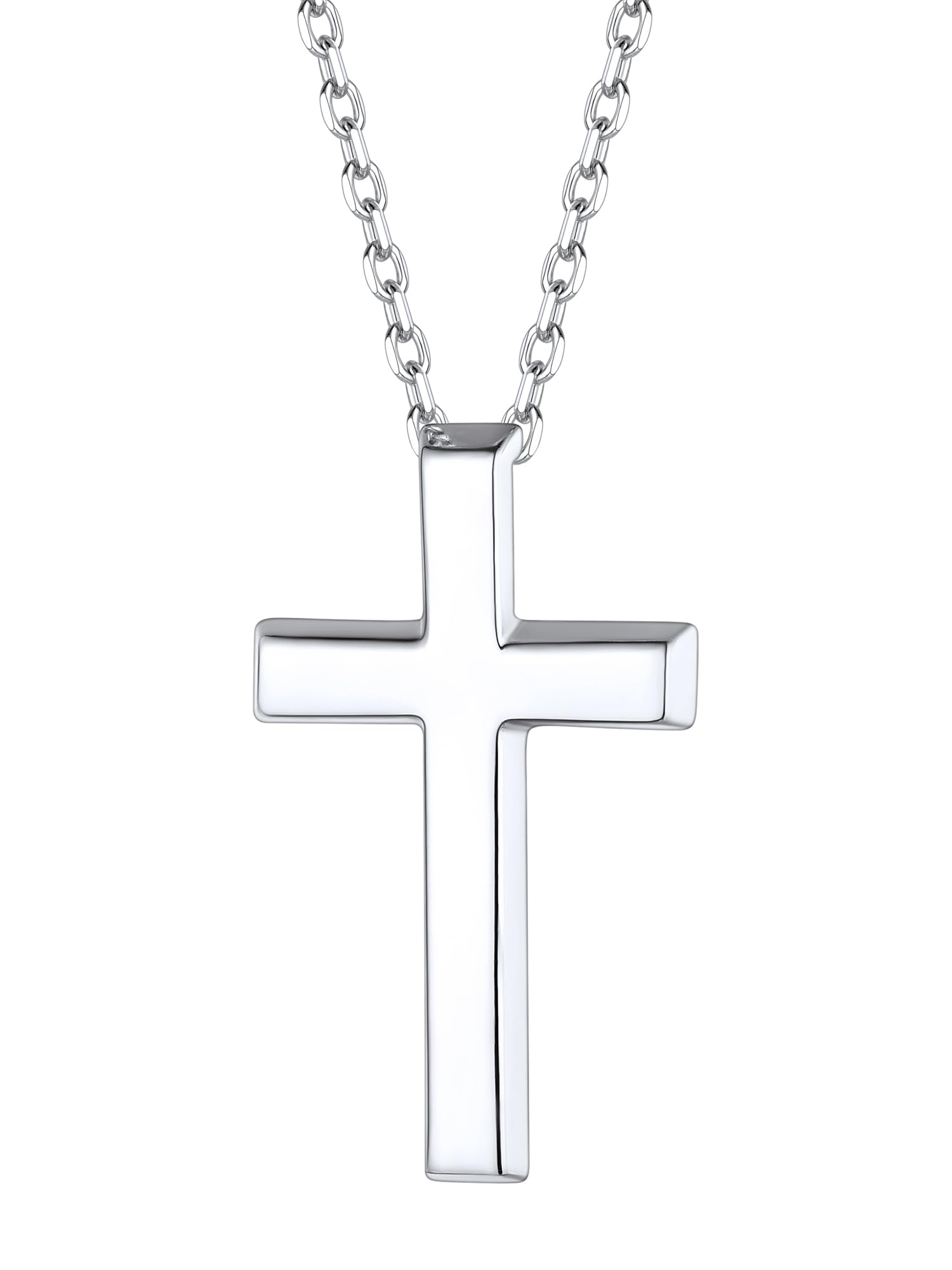 ChicSilver Collar Infinito Plata de Ley 925 Mujer Colgante Cruz Amor Eterno Símbolo Infinito Joyería Delicada Madre Pareja