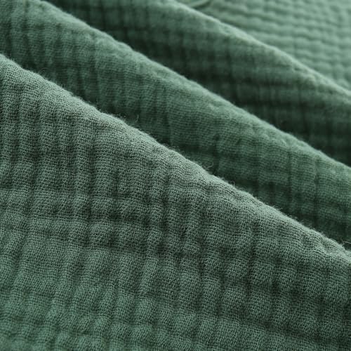Image of Toddler Boy Short Sleeve T-Shirt Shorts Sets, 100% Cotton Boy Summer Outfits (Green, 12-18 Months)