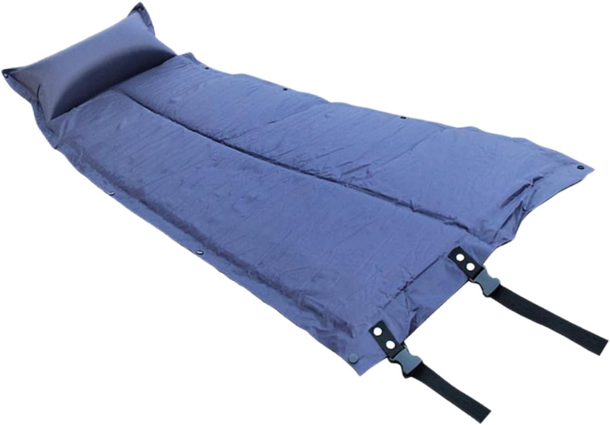 Inflatable Camping Pad Portable Wear Resistant Sleeping Mat with Design and Pillow Outdoor Sleeping Pad for Hiking Picnic and Camping Use