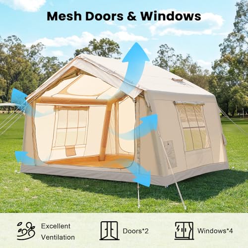 Carpa inflable para camping, 6 personas, fácil armado miniatura 3