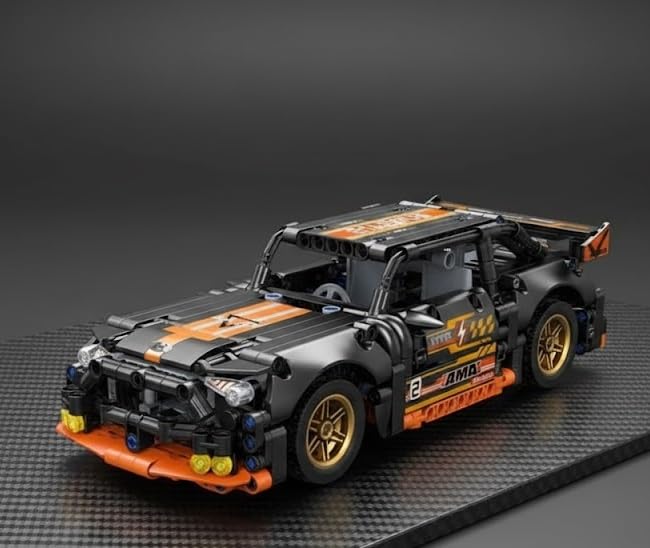 GKNEX 1:18 Scale Pull-Back Racing Car Building Block Set | 400+