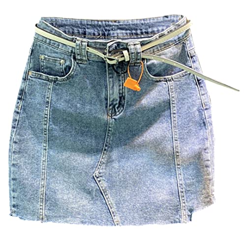 Jupe courte en jean pour femme parfaite pour vos sorties d'été en denim bleu clair