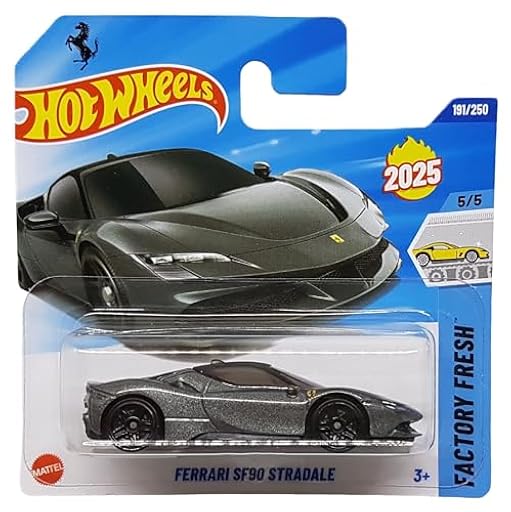 Hot Wheels Ferrari SF90 Stradale Supersport - Factory Fresh 5/5 - HYY08 - Short Card - Gris Metálico - Mattel 2025 - Modelo de licencia - 1:64 | Ya disponible en tu tienda friki favorita! En mundofriki.es! Hot Wheels Ferrari SF90 Stradale Supersport - Factory Fresh 5/5 - HYY08 - Short Card - Gris Metálico - Mattel 2025 - Modelo de licencia - 1:64 | Ya disponible en tu tienda friki favorita! En mundofriki.es!