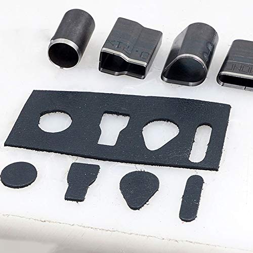 Kewayo Shape Style Hollow Punch Cutter Tool, Leather Cutting Tools With Manual, Shapes Leather Punch Tool Set Hole Hollow Punch Cutter, Leather Craft Tools Kit For Handmade Diy Leather Craft #TOP4