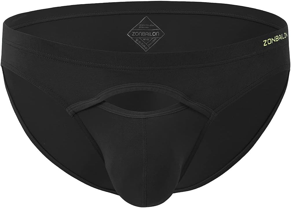 ZONBAILON Mens Underwear Viscose from Bamboo Briefs Sexy Breathable Bulge Pouch Bikini Panties - Image 2