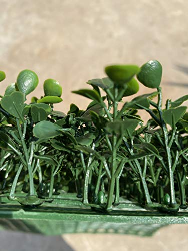 Agpl Artificial Hedge Wall With Dark Gray Color Stainless Steel Planter Box And Caster. Moveable Privacy Decorative Wall 48" W X12“D X 82“H … #TOP5