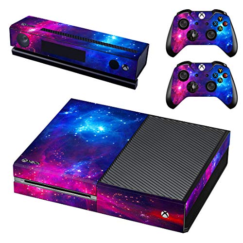 SKINOWN Sticker pour console Xbox One (XB1) et 2 stickers de manettes et 1 sticker de Kinect, doré