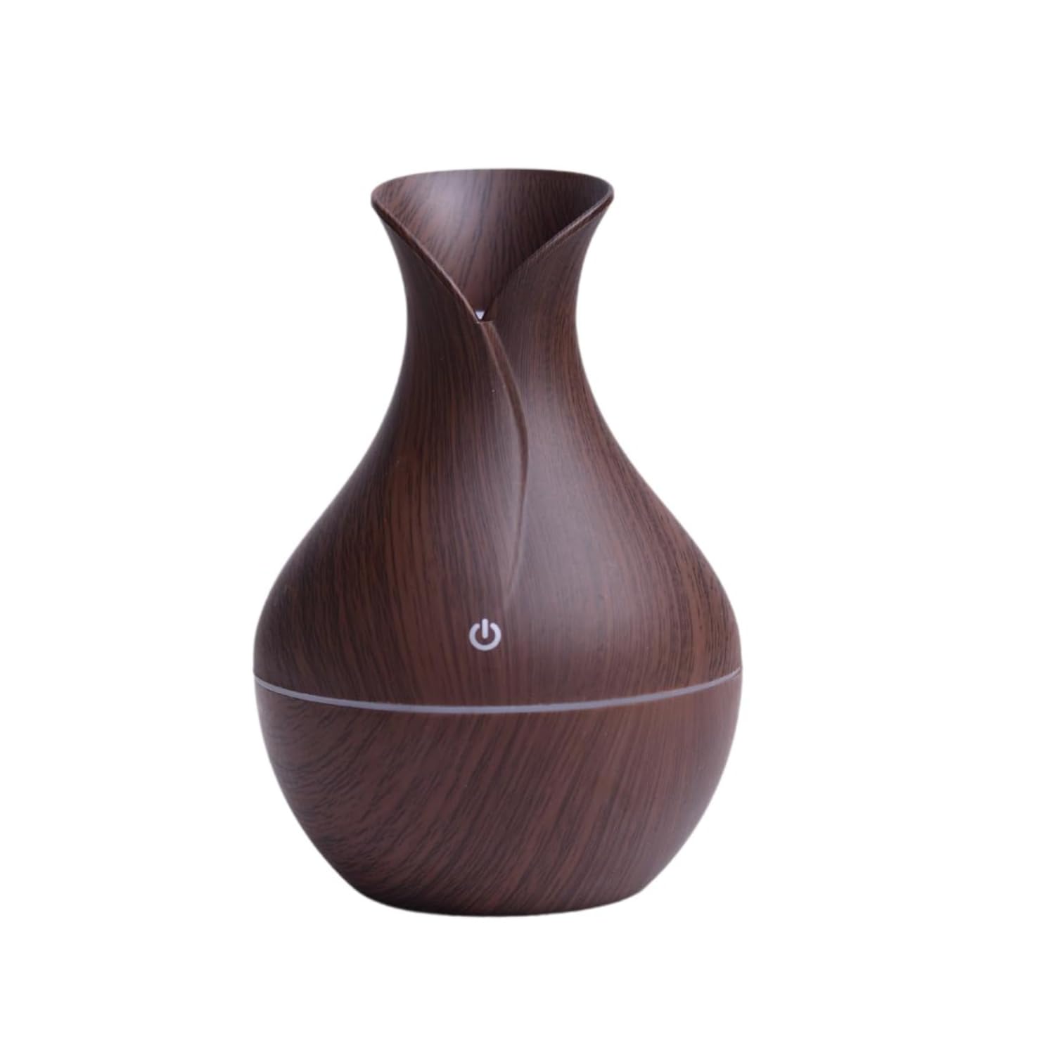 Drumstone (𝟓 𝐘𝐄𝐀𝐑 𝐖𝐀𝐑𝐑𝐀𝐍𝐓𝐘) Mini Wooden Vase Pot Diffuser | Elegant Cool Mist Humidifier with Atomization Technology | Portable Aroma Diffuser for Home, Office & Bedroom | Adds Fragrance