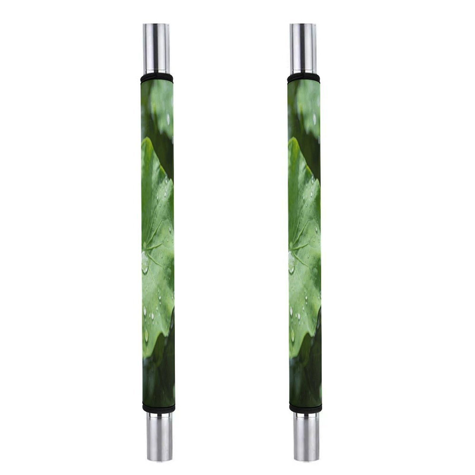 Fodpand Style Green Lotus Leaf Kitchen Handle Cover, Keep Your Kitchen Appliance Clean, Fashion Refrigerator Anti Slip Sleeve,Anti Slip Handle Cover For Refrigerators Ovens Cabinets Dishwashers