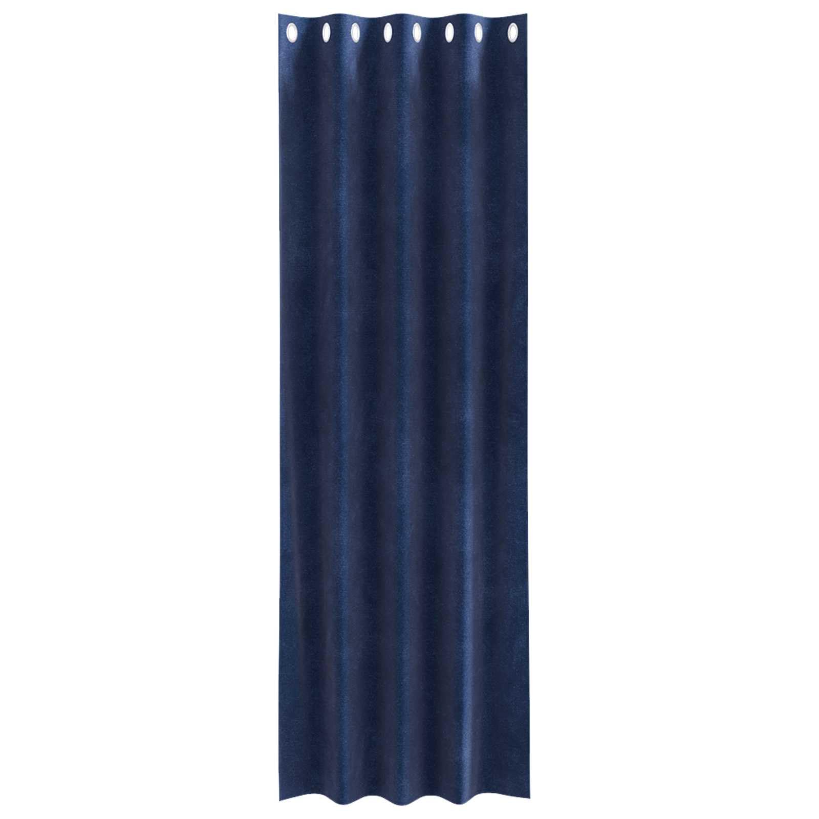 Mangloder Rideaux occultants Velours Bleu foncé 140 x 225 cm 2 pièces pour Chambre Salon intimité Isolation Thermique et phonique Style Moderne