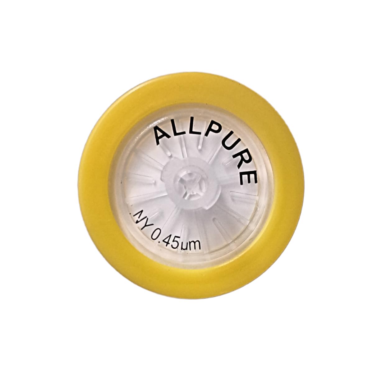 AANIJ® All pure Syringe Filter Hydrophobic Nylon Membrane Disc, 0.45 μm Porosity 25mm Diameter, PP Housing, Non-Sterile Pack of 10 for HPLC, Sample Preparation & Microbiology