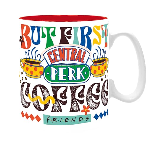 ABYSTYLE – Mug FRIENDS Central Perk Vibes – Produit Officiel – Grand Contenant 460 ml – Céramique Haute Qualité – Design Série TV