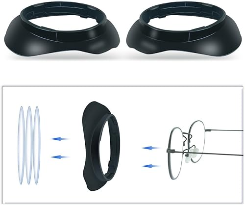 Miniatura 5 de Fearet VR Glasses Lens Protector Frame Compatible with Meta Quest 3, Anti-Scratches Glass Spacer Protection,Glasses Lens Insert Anti-Scratch Ring
